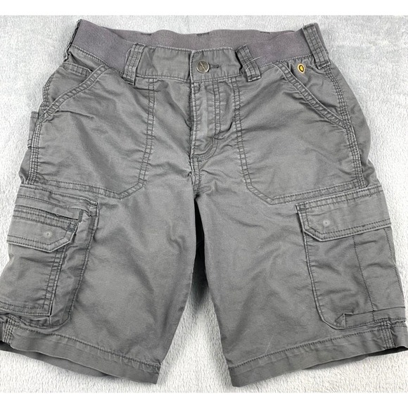 Carhartt Pants - Carhartt Force Cargo Shorts Women's 2 Gray Relaxed Fit Ripstop Utility Pockets